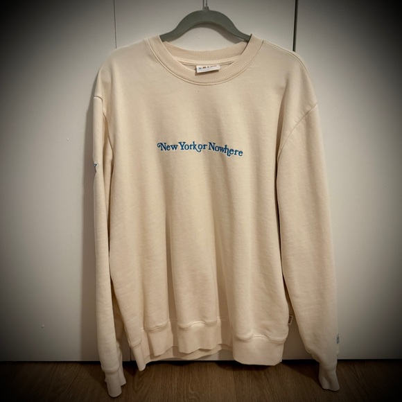 NYON Cream Men’s NY Knicks Crew Neck Sweatshirt